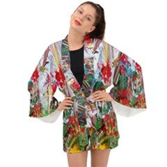 Eden Garden 1 5 Long Sleeve Kimono by bestdesignintheworld