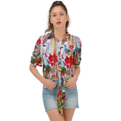 Eden Garden 1 5 Tie Front Shirt  by bestdesignintheworld