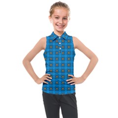 Df Oceanside Kids  Sleeveless Polo Tee