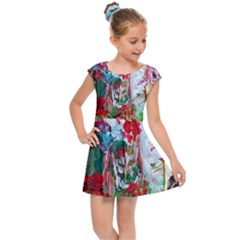 Eden Garden 1 6 Kids  Cap Sleeve Dress by bestdesignintheworld