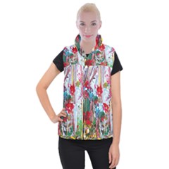 Eden Garden 1 6 Women s Button Up Vest by bestdesignintheworld