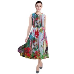 Eden Garden 1 6 Round Neck Boho Dress