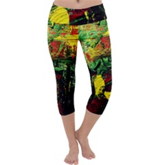 Revelation 1 2 Capri Yoga Leggings by bestdesignintheworld