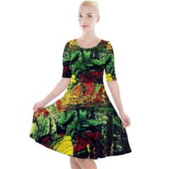 Revelation 1 2 Quarter Sleeve A-line Dress by bestdesignintheworld