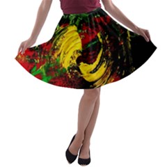 Revelation 1 3 A-line Skater Skirt by bestdesignintheworld