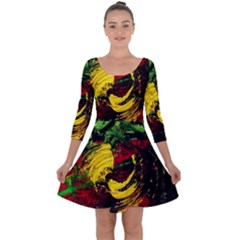 Revelation 1 3 Quarter Sleeve Skater Dress by bestdesignintheworld