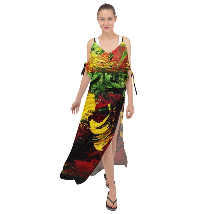 Revelation 1 3 Maxi Chiffon Cover Up Dress