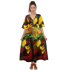 Revelation 1 3 Kimono Sleeve Boho Dress