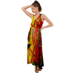 Revelation 1 4 V-neck Chiffon Maxi Dress by bestdesignintheworld