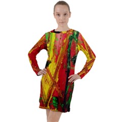 Revelation 1 4 Long Sleeve Hoodie Dress