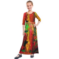 Revelation 1 5 Kids  Quarter Sleeve Maxi Dress by bestdesignintheworld