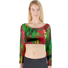 Revelation 1 7 Long Sleeve Crop Top by bestdesignintheworld