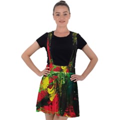 Revelation 1 8 Velvet Suspender Skater Skirt by bestdesignintheworld