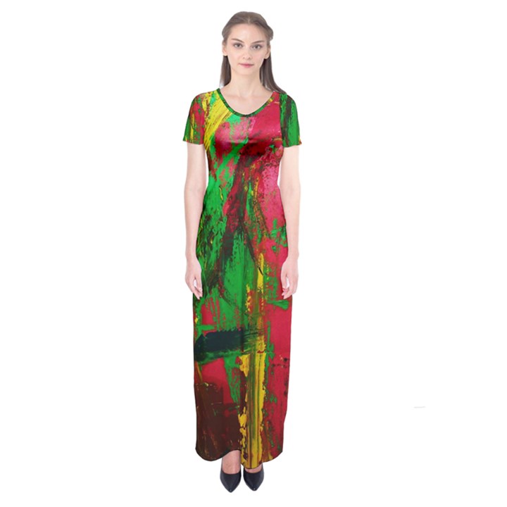 Revelation 1 7 Short Sleeve Maxi Dress