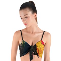 Revelation 1 8 Woven Tie Front Bralet by bestdesignintheworld