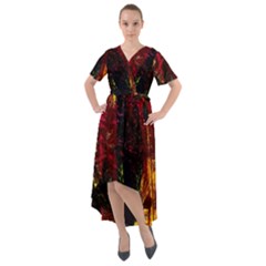 Revelation 1 9 Front Wrap High Low Dress