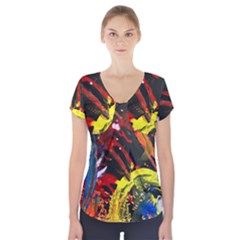 Parade Of The Planets 1 1 Short Sleeve Front Detail Top by bestdesignintheworld