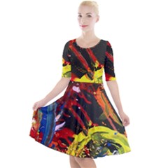 Parade Of The Planets 1 1 Quarter Sleeve A-line Dress by bestdesignintheworld