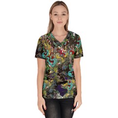 Forest 1 1 Women s V-neck Scrub Top by bestdesignintheworld