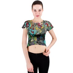 Forest 1 1 Crew Neck Crop Top by bestdesignintheworld