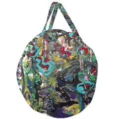 Forest 1 1 Giant Round Zipper Tote by bestdesignintheworld