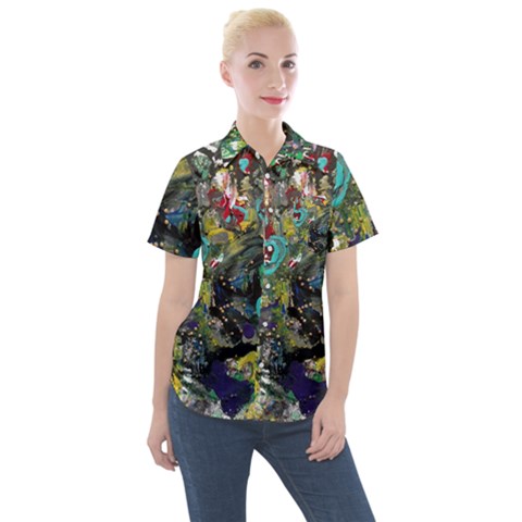 Forest 1 1 Women s Short Sleeve Pocket Shirt by bestdesignintheworld