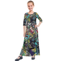 Forest 1 1 Kids  Quarter Sleeve Maxi Dress by bestdesignintheworld