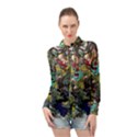 Forest 1 1 Long Sleeve Chiffon Shirt View1