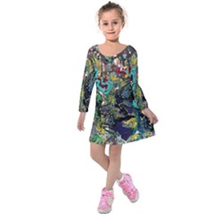 Forest 1 1 Kids  Long Sleeve Velvet Dress by bestdesignintheworld