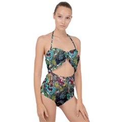 Forest 1 1 Scallop Top Cut Out Swimsuit