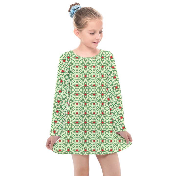 DF San Benito Kids  Long Sleeve Dress