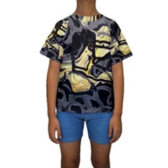 Motion And Emotion 1 2 Kids  Short Sleeve Swimwear by bestdesignintheworld