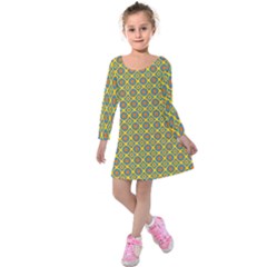 Df Teelanka Kids  Long Sleeve Velvet Dress by deformigo