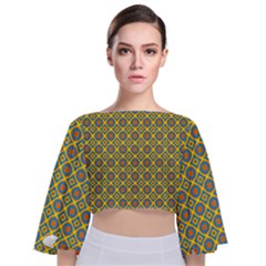 Df Teelanka Tie Back Butterfly Sleeve Chiffon Top by deformigo