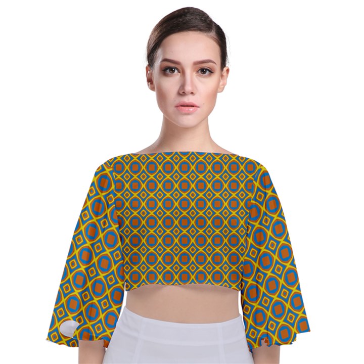 DF Teelanka Tie Back Butterfly Sleeve Chiffon Top