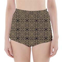 Df Tobacco Field High-waisted Bikini Bottoms by deformigo