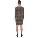 DF Tobacco Field Asymmetric Cut-Out Shift Dress View2