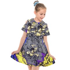 Motion And Emotion 1 1 Kids  Short Sleeve Shirt Dress by bestdesignintheworld