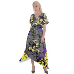 Motion And Emotion 1 1 Cross Front Sharkbite Hem Maxi Dress