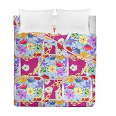 Flowers Trapped In Chains Duvet Cover Double Side (full/ Double Size) by fabqa