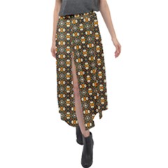 Df Delizia Velour Split Maxi Skirt by deformigo