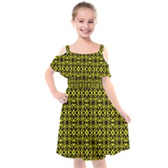 Df Manzanilla Kids  Cut Out Shoulders Chiffon Dress by deformigo