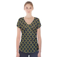 Df Joshimath Short Sleeve Front Detail Top by deformigo