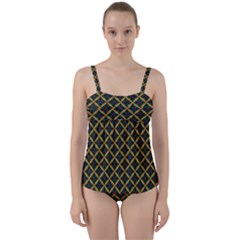 Df Joshimath Twist Front Tankini Set by deformigo