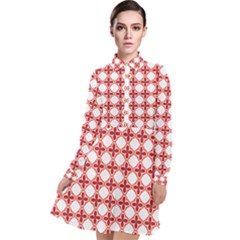 Df Crux Rubya Long Sleeve Chiffon Shirt Dress by deformigo