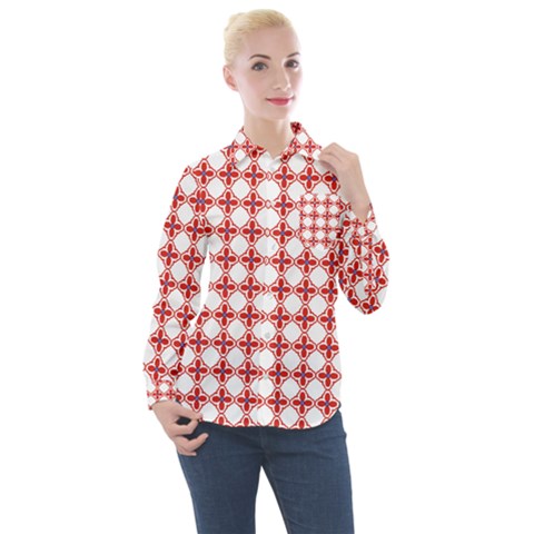 Df Crux Rubya Women s Long Sleeve Pocket Shirt by deformigo