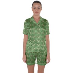 Df Bex Satin Short Sleeve Pyjamas Set