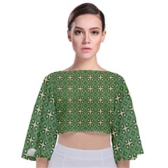 Df Bex Tie Back Butterfly Sleeve Chiffon Top by deformigo