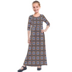 Df Merrival Kids  Quarter Sleeve Maxi Dress by deformigo