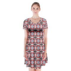 Df Chimayo Short Sleeve V-neck Flare Dress by deformigo